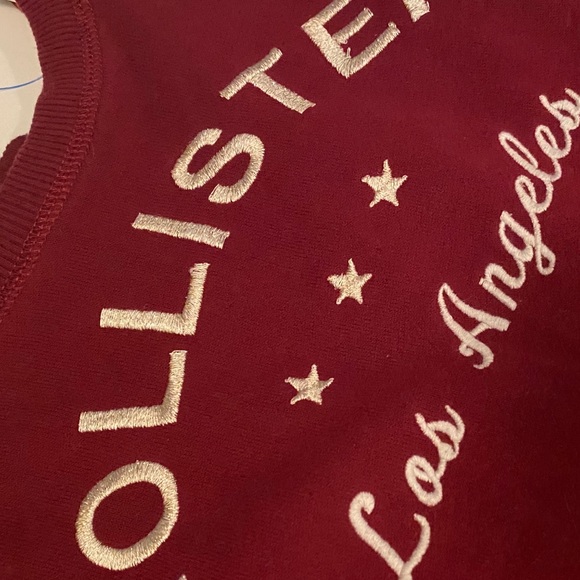 Winter Holiday Maroon Crewneck Sweater - Picture 2 of 4